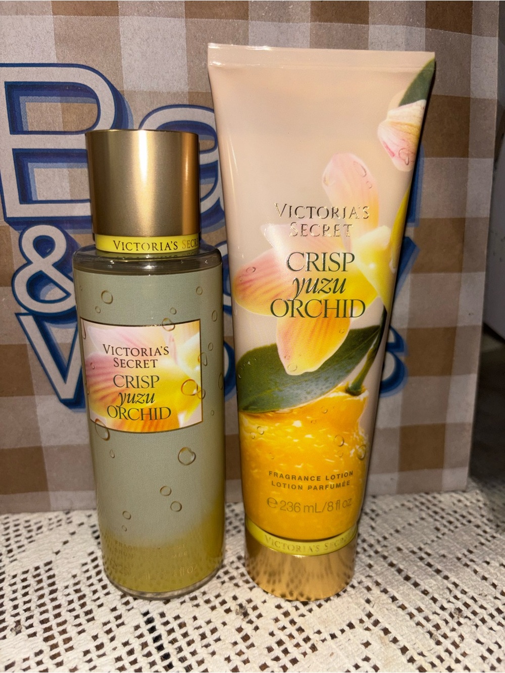 (Inventory 1,2) Victoria's Secret Crisp Yuzu Orchid Mist & Lotion Set